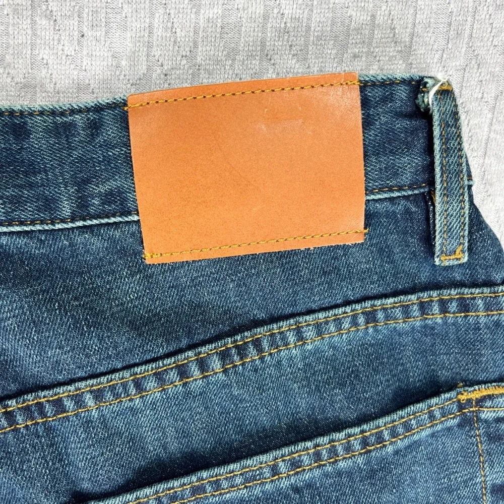 New Zara baggy balloon wide leg Jeans Women 31 Blue High Rise Button Fly Denim - Picture 15 of 15